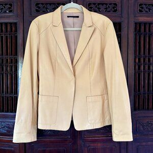 Elie Tahari Leather Blazer